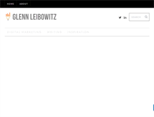 Tablet Screenshot of glennleibowitz.com